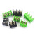 -2P3P4P位 绿/黑色接线端子PCB接插件 7.62mm可拼接 草绿色
