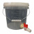 适用加厚塑料透明刻度桶计量储水洗手桶带水放水阀门开关盖 10L透明刻度桶+红色开关出A