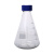 HKNA玻璃透明螺纹口丝口蓝盖试剂瓶锥形瓶子密封带刻度化学实验室取样 蓝盖锥形瓶1000ml