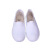 谋福（CNMF）懒人休闲一脚蹬工作胶鞋 白色棉帆布男女劳保鞋 （白色） 39 