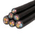 ABLEMEN 电线电缆 铜芯电源线 无氧铜阻燃 YJY 3*25+1*16 平方 黑色1米（200米起订）