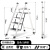 梯子折叠伸缩小型轻便三步梯凳多功能人字梯踏步爬梯收缩楼梯 【承重500斤】加厚碳钢五步白 稳固不晃动加大