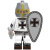 积木X0316中古罗马士兵斯巴达勇士骑士适用于拼插人仔拼装玩具 KT1033一套8款