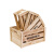 实木木框箱储物收纳木条箱子超市水果陈列道具长方形木箱装饰定制 A款轻烧色 小号
