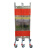 不锈钢伸缩围栏可移动片式围栏电力施工伸缩围栏反光安全隔离护栏 高1.2米*3.5米长  红色 加厚型