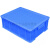 塑料周转箱带盖加厚长方形胶箱框筐胶框收集箱收纳箱零件盒物流箱 CS2号胶箱蓝色 无盖 中号