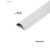 瑞凯威地PVC明装木纹防踩自粘半圆隐弧形转接头地槽美化走 精品白色 2号1米1支