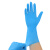 罗德力 一次性丁腈检查手套 工业检测手套防滑耐撕扯多用手套纯丁腈50双/盒一盒价 蓝色 XL码