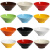 丹诗致远 A8密胺碗商用防摔塑料碗拉面碗汤碗 7.5英寸加厚白色
