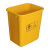 医疗废弃物垃圾桶黄色无盖桶加厚塑料污物桶废物医院生活灰色小号 15L黄色无盖桶