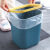 环绿（Huanlv）压圈垃圾桶创意卫生间厨房客厅无盖垃圾篓 【小号】浅蓝