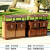 户外分类垃圾桶不锈钢大号环卫室外公园景区小区分类果皮箱可定制 镀锌板款式6