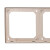 西屋（Westinghouse）开关插座面板多联边框ALF_H55_GD 阿尔法系列 配件类 五位多联边框 流沙金