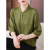 璇醇中国风妈妈装50岁妈妈穿的衣服夏装中老年女短袖新中式 砖红 XL 建议-110斤