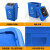 中典 苏州版垃圾分类垃圾桶100D带盖大号蓝色其他垃圾公共场合商用户外环卫桶100L摇盖桶 