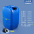 定制方形塑料桶化工堆码桶密封20L25升kg5/10公斤实验室废液桶 20LA款蓝色加厚