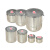 加厚调漆罐油漆桶空桶铁皮桶油漆罐带盖密封圆桶留样桶沥青取样桶 4L方形