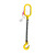 品尔优（PPU）	单腿链条索具	UCR1-06	额定载荷1.12t  羊角吊钩 黄色 UCR1-06-1.12t-6m 12天 