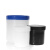 塑料广口直身瓶涂料油墨罐HDPE塑料瓶黑色150/250/300/500/1000ml 蓝盖1000ml(带内盖)5个