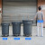 适用塑料桶圆形厨房工业环卫物业大容量加厚特 80L带底座垃圾袋50个特厚款