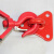 适用于安全逃生绳固定挂钩缓降器大号固定装置三角支架挂钩挂板架 红色挂板(送3个膨胀螺丝)+O型钩