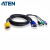 ATEN 宏正 2L-5302UP 工业用1.8米PS2+USB 接口切換器线缆 提供HDB,USB及PS2信号接口(电脑端) 三合一(鼠标/键盘 /显示)SPHD信号接口(KVM切換器端)