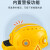 国标工地安全帽带风扇帽太阳能充电带空调制冷蓝牙对讲LED头灯多功能建筑工地降温防暑ABS帽子 黄色五风扇（标准）