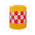 滚塑水马防撞桶圆柱形塑料隔离桶高速路口道路交通注水反光警示墩 加厚款滚塑防撞桶900*920(红白