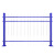 锌钢围墙护栏围栏小区室外别墅庭院隔离栅栏户外工厂铁艺防护栏杆 [普通]1.2米高/三横梁/每米