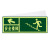 江波J273夜光安全出口 墙贴 荧光安全紧急出口 疏散标识指示牌 （安全楼梯左上箭头）6张起