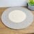 北欧日式 素色圆形简约桌垫 地毯 加厚棉线沙发垫 床边垫 茶几垫 条纹灰白