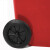 知旦分类垃圾桶红色240L有害垃圾脚踏款塑料材质垃圾箱可定制ZT146