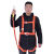 定制适用安全带工地施工保险带高空作业安全带全身五点式攀岩安全 国标橘色双小钩2米