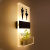 卫生间指示牌发光门牌定制男女洗手间标识牌厕所标志牌带灯WC提示 带绿植A1款 27x10cm
