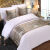 利瑞芬床旗酒店床尾巾宾馆简约现代中式金床盖床尾垫抱枕套