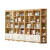 力玮 书架书柜组合落地带门简易置物架多层储物柜子 暖白单柜长60*24*180cm