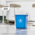 无盖长方形大容量垃圾桶超大厨房户外卫生桶餐饮大号商用桶 60L蓝色长方形桶