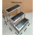 工业不锈钢台阶凳加高2层脚踏凳登高仓库凳 加宽黑色2层45-80-40厘米
