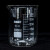 海斯迪克 HKCL-168 玻璃烧杯 耐高温刻度杯低型烧杯 25ml 