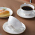 清珂欧式金边陶瓷咖啡杯高档精致骨瓷办公室咖啡杯套装牛奶下午茶杯 6单杯+托盘配杯架送勺