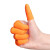 爱不释手 吉他神器耐磨止滑防滑手指套会计数点钞粉笔板书橡胶手指套 (橙色100个装) L/大号