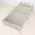 JPHZNB适用于加长2米宽0.7米-1.5米多尺寸不锈钢折叠床双人行军床午休单 全密款不锈钢折叠床 150x209x39cm
