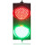 适用于驾校路障灯交通警示信号灯道路光信号障碍灯 定制 乳白色 双色带遥控器