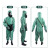邦固FFY03型防毒衣连体防化服耐酸碱防化服 浅绿色 均码 