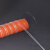 红色高温风管耐300度矽硅胶排热烟管尼龙布通风帆布伸缩钢丝软管 115mm/4.5寸/4米/根