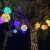 工创优品 藤球LED彩灯装饰灯挂树圆球灯发光户外防雨树灯景观灯大圆球灯串节日氛围灯 白色30厘米高亮款