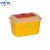 锐器盒废物利器盒一次性圆形方形 黄色针头小型垃圾桶 50个圆形8L利器盒