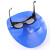 德岐 鬼脸焊工面罩 氩弧防强光头戴式面罩 面罩+透明眼镜 