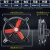 排气扇抽风机强力厨房排风扇换气扇工业大功率商用高速风机 16寸380V双滚珠轴承工厂等用