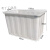 加厚牛筋水箱塑料水箱长方形大容量水产养殖箱养鱼箱牛筋盆储水桶 K300L
